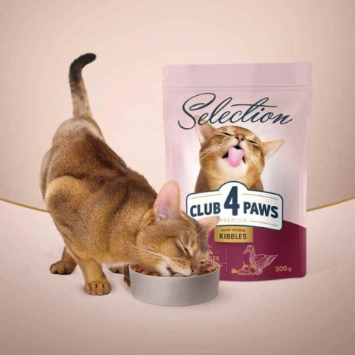 CLUB 4 PAWS Premium sucha karma dla kotów - kaczka i warzywa 300 g