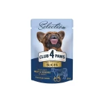 Mokra karma dla psów małych ras z wołowiną w galaretce 100g Club 4 Paws Selection