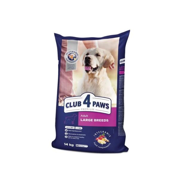 CLUB 4 PAWS Premium sucha karma dla psów dużych ras 14 kg
