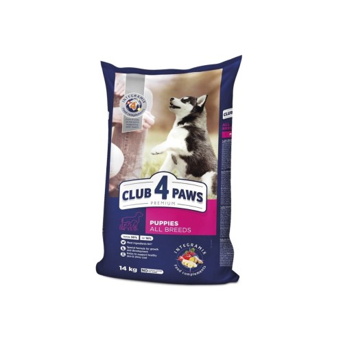 CLUB 4 PAWS Premium sucha karma dla szczeniąt - kurczak 14 kg