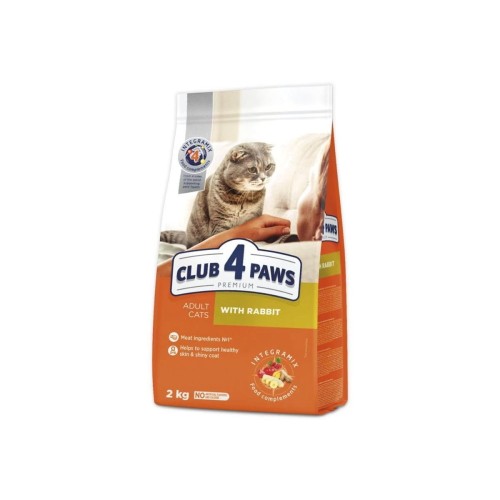 CLUB 4 PAWS Premium sucha karma dla kotów - królik 2 kg