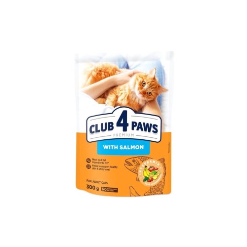 CLUB 4 PAWS Premium sucha karma dla kotów - łosoś 300 g