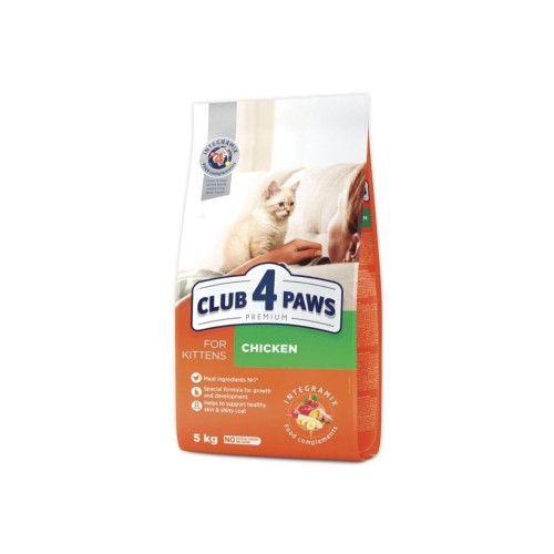 CLUB 4 PAWS Premium sucha karma dla kociąt - kurczak 5 kg