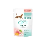 Mokra karma dla kotów z indykiem w sosie 85g OPTIMEAL Super Premium