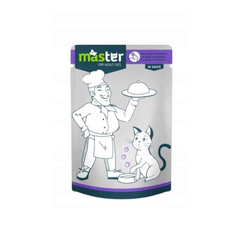 MASTER mokra karma dla dorosłych kotów z królikiem 80 g