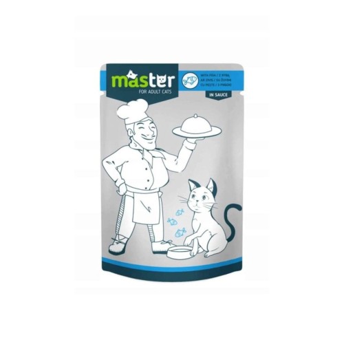 MASTER mokra karma dla kotów z rybą 80 g