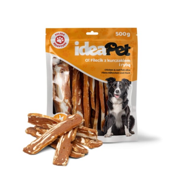 ideaPet Filecik z kurczakiem i rybą 500g