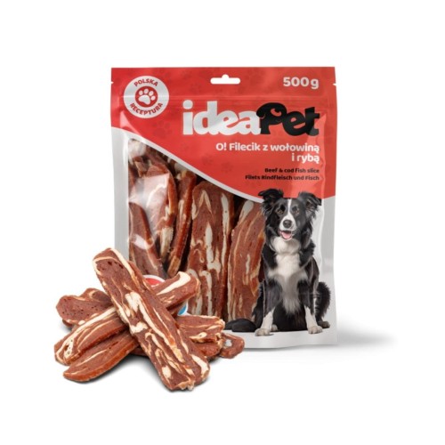 ideaPet Filecik z wołowiną i rybą 500g