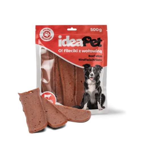 ideaPet Fileciki z wołowiną 500g