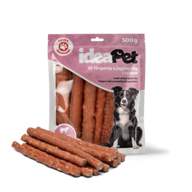 ideaPet Fingersy z jagnięciną i ryżem 500g