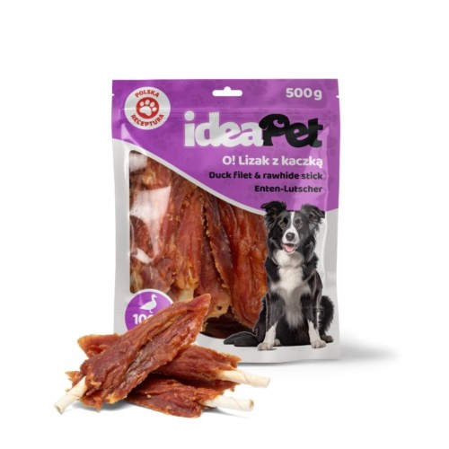 ideaPet Lizak z kaczką 500g