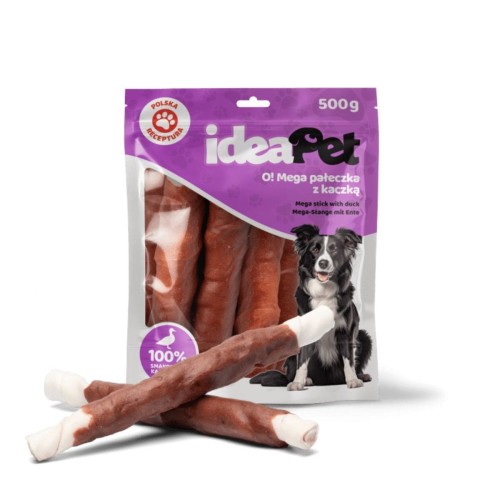 ideaPet Mega pałeczka z kaczką 500g