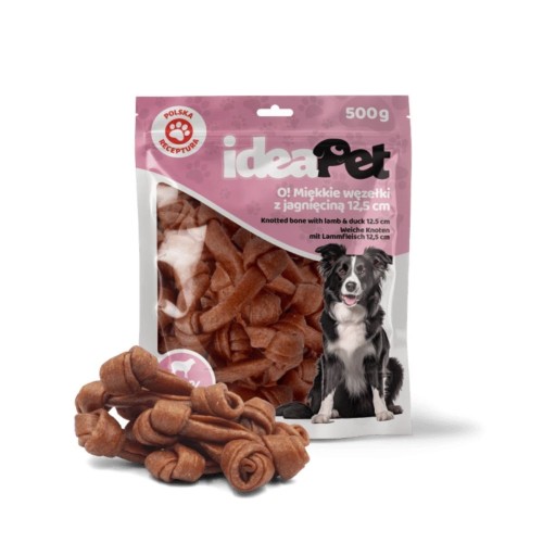 ideaPet O! Miękkie węzełki z jagnięciną 12,5cm 500g