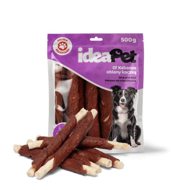 ideaPet O! Kabanos oblany kaczką 500g