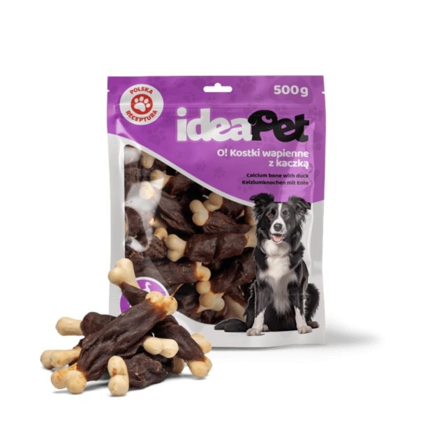 ideaPet O! Kostki wapienne z kaczką 500g