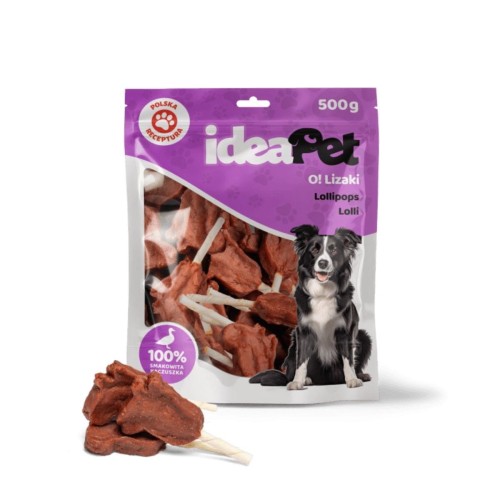 ideaPet O! Lizak świnka (kaczka) 500g