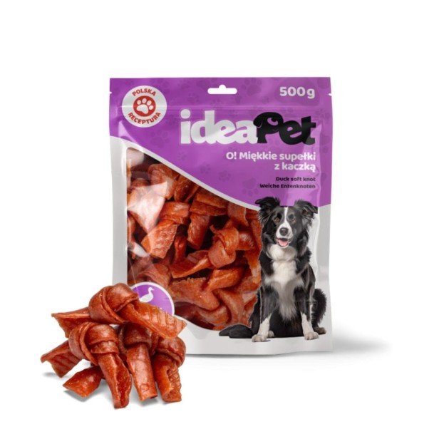ideaPet O! Miekkie supełki z kaczką 500g