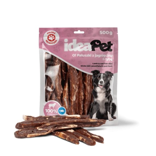 ideaPet Paluszki z jagnięciną i rybą 500g