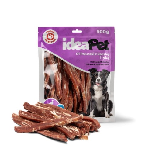 ideaPet Paluszki z kaczką i rybą 500g