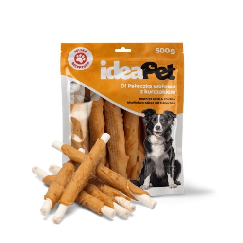 ideaPet Pałeczka wołowa z kurczakiem 500g