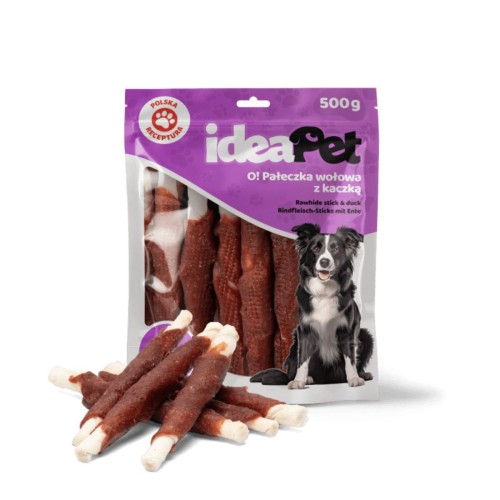 ideaPet Pałeczka wołowa z kaczką 500g