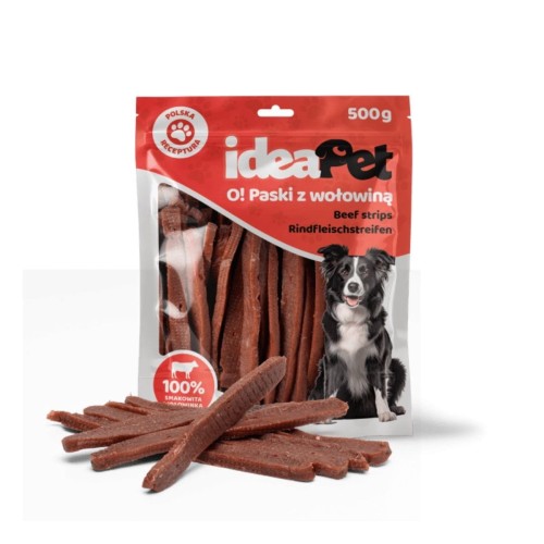 ideaPet Paski z wołowiną 500g