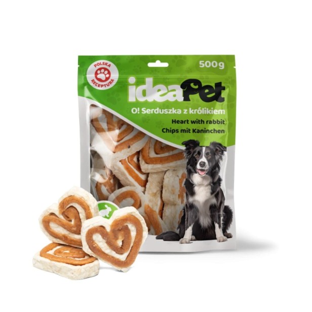 ideaPet Serduszka z królikiem 500g