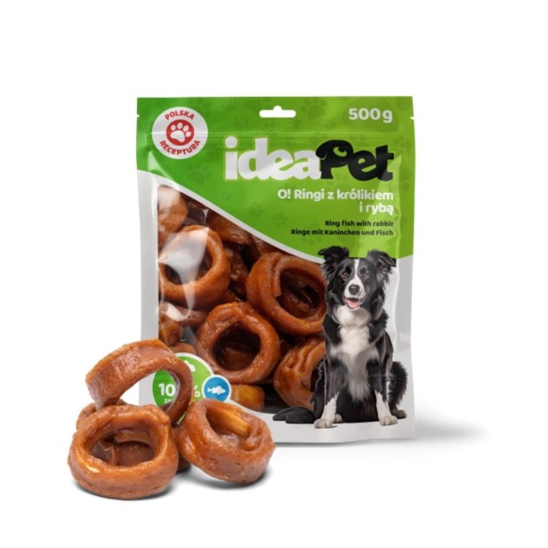ideaPet Ringi z królikiem i rybą 500g