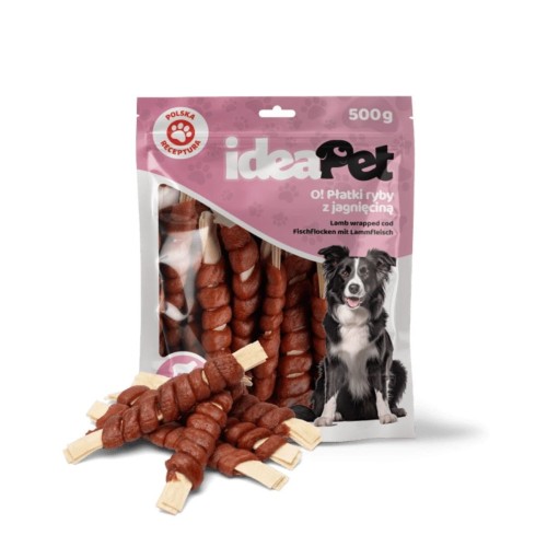 ideaPet Płatki ryby z jagnięciną 500g