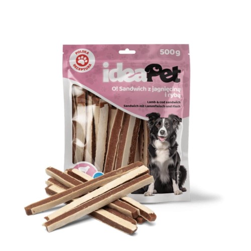 ideaPet Sandwich z jagnięciną i rybą 500g