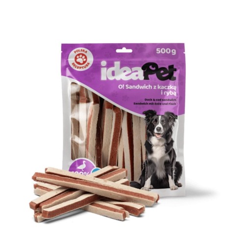 ideaPet Sandwich z kaczką i rybą 500g