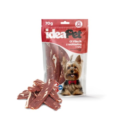 Ideapet O! Filecik z Wołowiną i Rybą 70g