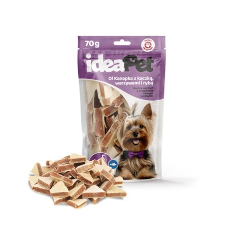 Ideapet O! Kanapka z Kaczką, Warzywami i Rybą 70g