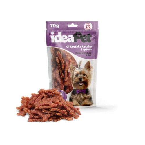 Ideapet O! Kostki z kaczką i ryżem 70g