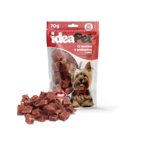Ideapet O! Kostka z Wołowiną i Rybą 70g