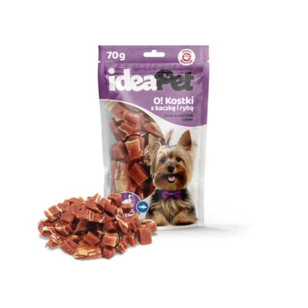 Ideapet O! Kostka z Kaczką i Rybą 70g