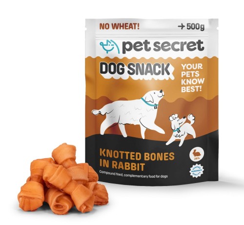 Kostki w króliku 3x500g, przysmak dla psa Pet Secret
