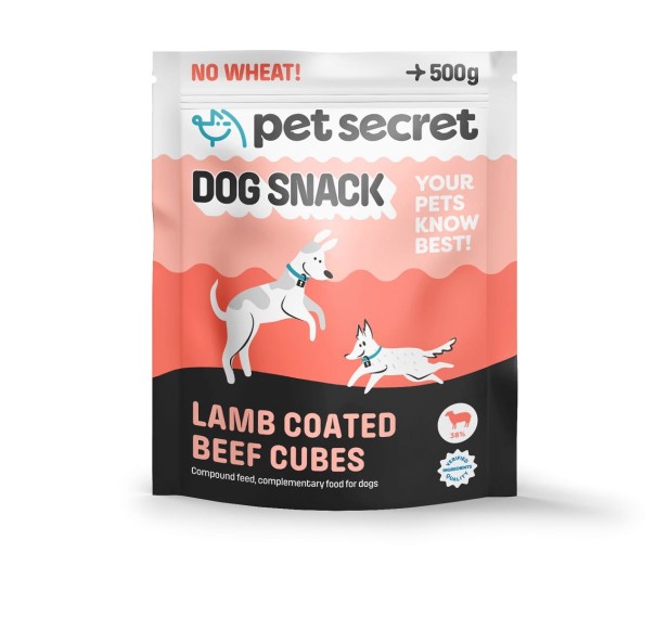 Kostki w jagnięcinie 3x500g, przysmak dla psa Pet Secret
