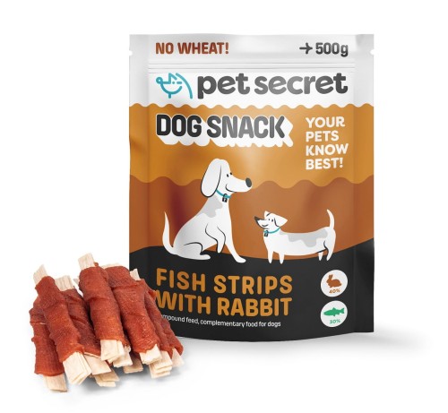 Paluszki rybne z królikiem 3x500g, przysmak dla psa Pet Secret