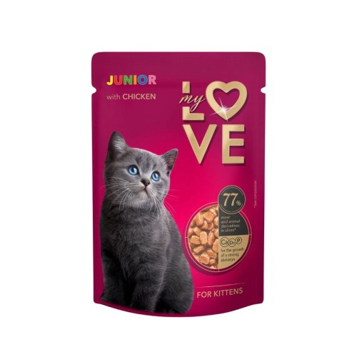 MY LOVE mokra karma dla kociąt- kurczak 85 g