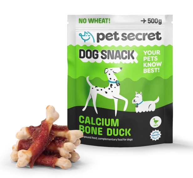 Kostki z wapniem i mięsem z kaczki 3x500g, treserki dla psa Pet Secret