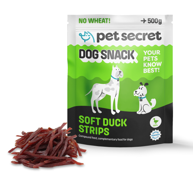 Miękkie paski z kaczki 3x500g, przysmak dla psa Pet Secret