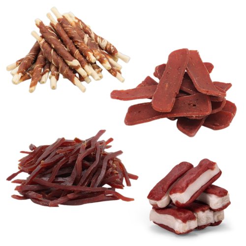 Zestaw przysmaków dla psów 4x500g z kaczką i królikiem MIX Pet Secret