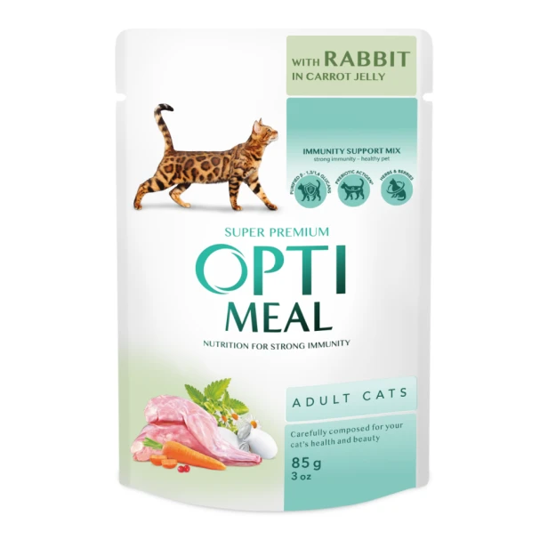Mokra karma dla kota 48x85g MIX 4 smaków Optimeal