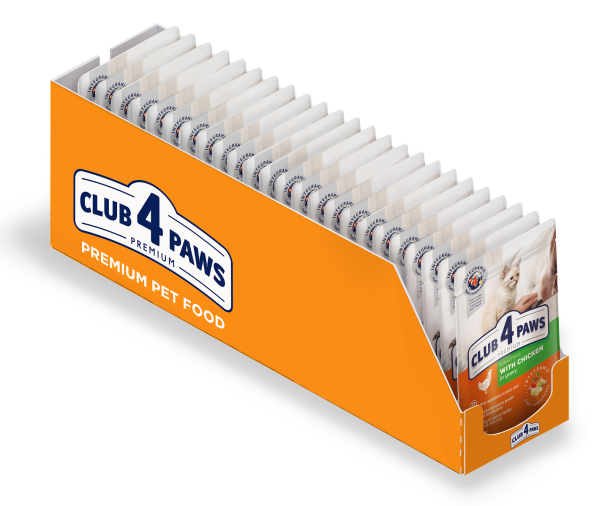 Mokra karma dla kociąt 24x80g MIX 2 smaków Club 4 Paws