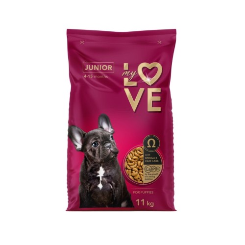 Sucha karma dla szczeniąt MY LOVE – 11kg