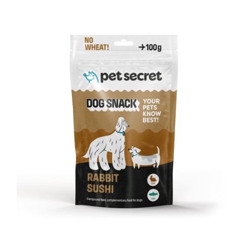 Sushi z królika 100g, przysmak dla psa Pet Secret