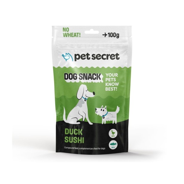 Sushi z kaczki 100g, przysmak dla psa Pet Secret