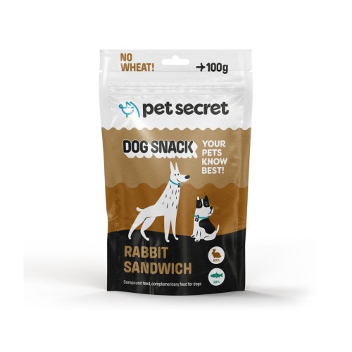 Sandwicz z królikiem 100g, przysmak dla psa Pet Secret