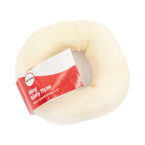 Ring biały 11 cm, gryzak dla psa Pet Secret